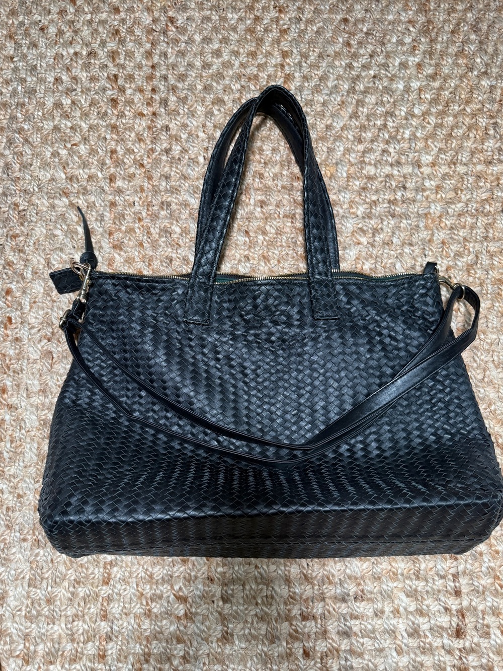 Leather woven bag - Picture 7 of 7
